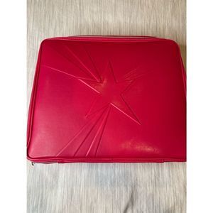 LANCÔME pink star makeup case with gold hardware  | NWP